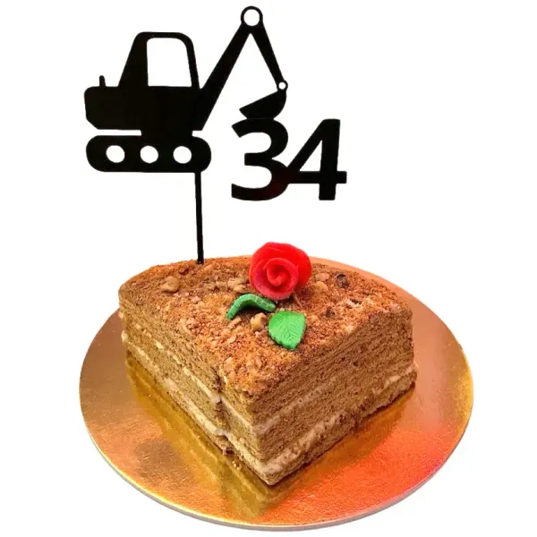 3D zápich Dortová číslovka + tvar / silueta