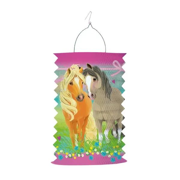 Závěsný lampion válec Pretty Pony 28 cm