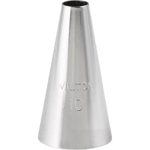 Cukrářská špička hladká kulatá č. 10, otvor 6 mm