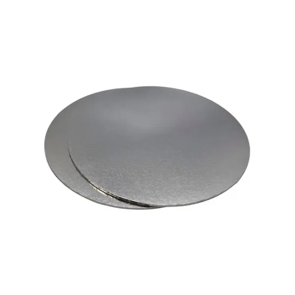 Tenká podložka pod dort stříbrná kruh 25 cm