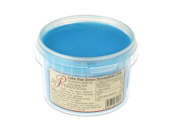 Tuková poleva 260g Cake Masters - nebesky modrá