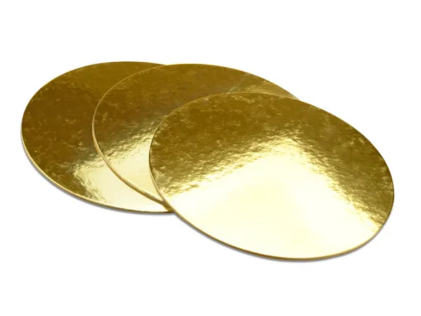 Dortové podložky slabé 3 ks - 30 cm | zlaté lesklé, kruh