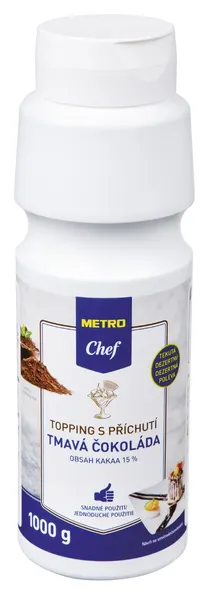 Topping příchuť tmavá čokoláda 1 kg