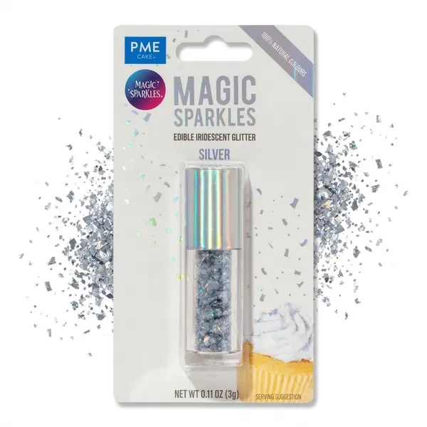 Jedlé glitry stříbrné Silver 3g