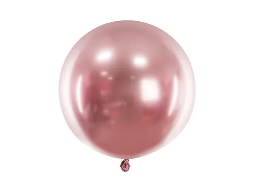 Latexový balonek chromový růžový 60 cm