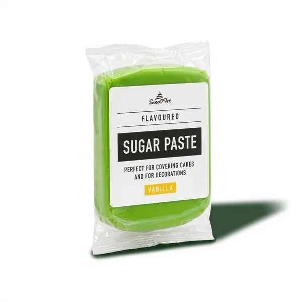 250g potahovací dortová hmota, Vanilka - zelená