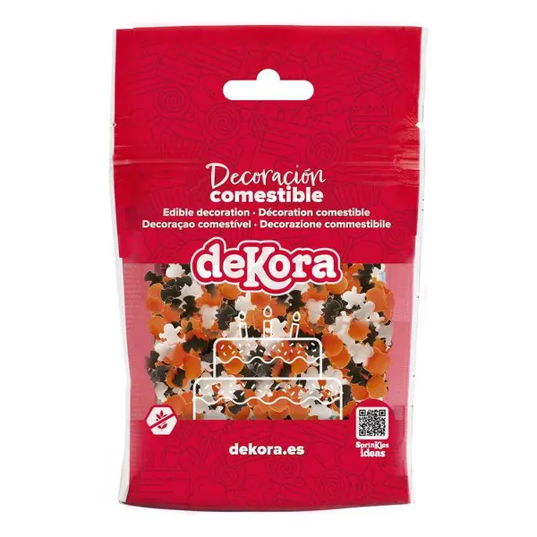 Cukrové zdobení Halloween, mix cukrových dekorací 100 g