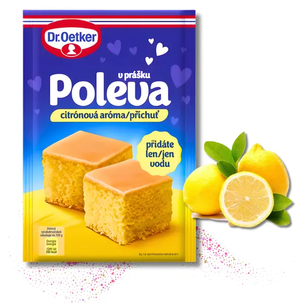 Citrónová poleva na dort a zákusky, 100 g