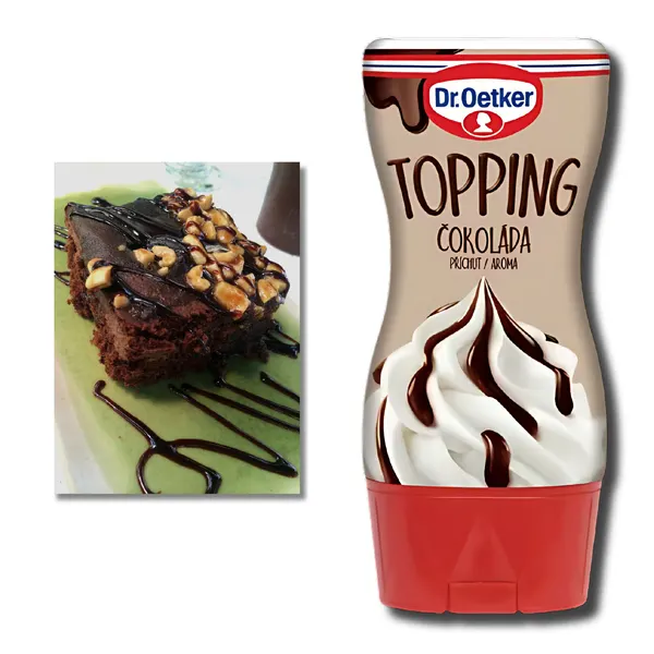 Dr. Oetker krémový čokoládový topping se smetanou 200 g