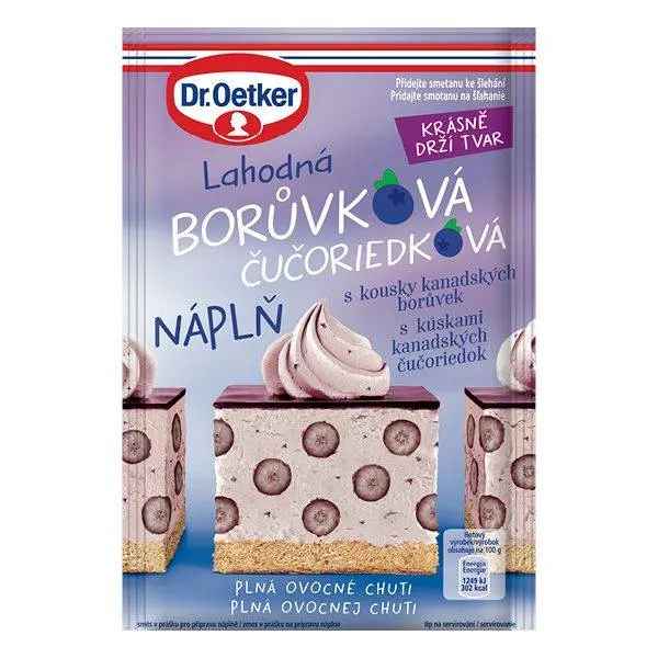 Borůvková náplň Dr. Oetker (50 g)