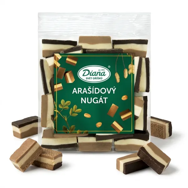Arašídový nugát na pečení a krémy 100g