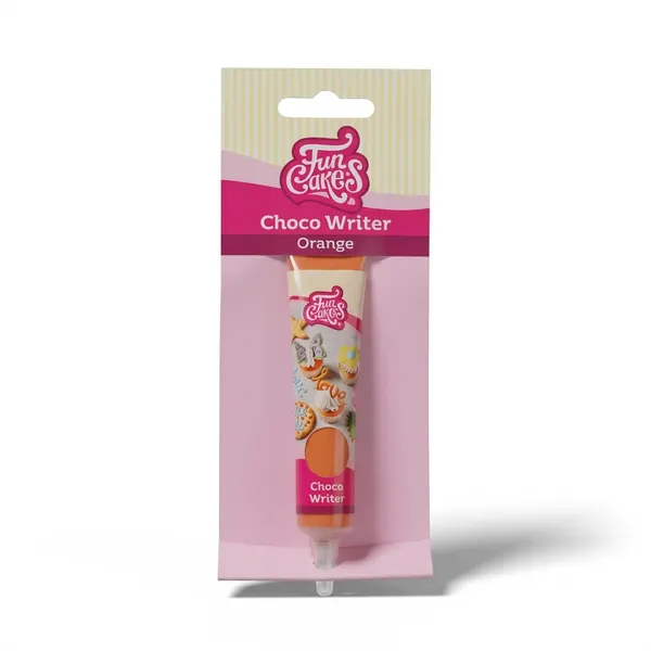 Zdobící tubičky - čokoládová zdobička - oranžová 25g