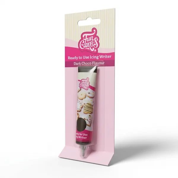 Zdobící poleva - tubička, tmavá hnědá 25g