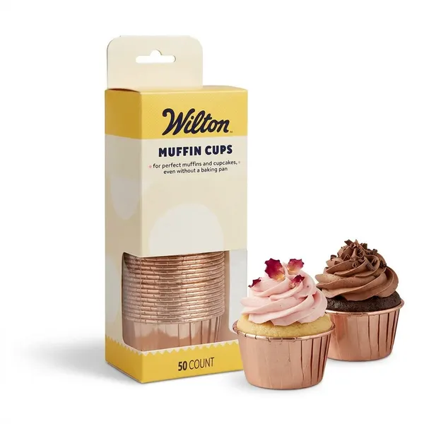 Košíčky na muffiny Vintage Rose Gold 50 ks