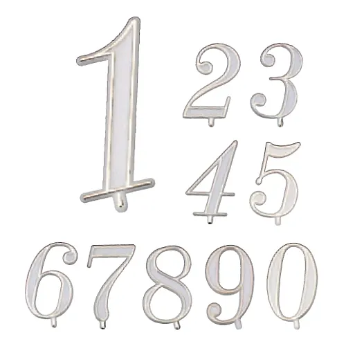 Plastové dortové číslo 6, výška 4,5 cm, 1 ks