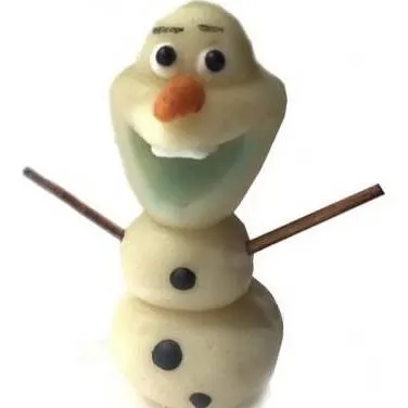 Marcipánová figurka Olaf 5,5 x 5 cm, 20 g