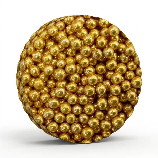 Cukrové perly zlaté malé 4–5 mm, 50 g