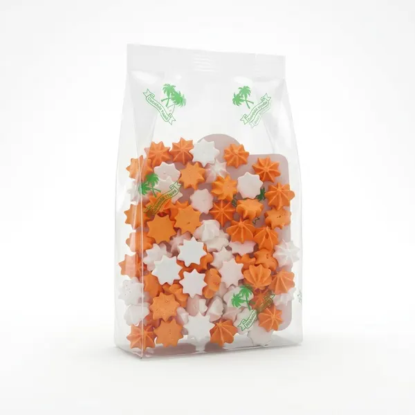 Cukrové pusinky bílo-oranžové mini 20 g