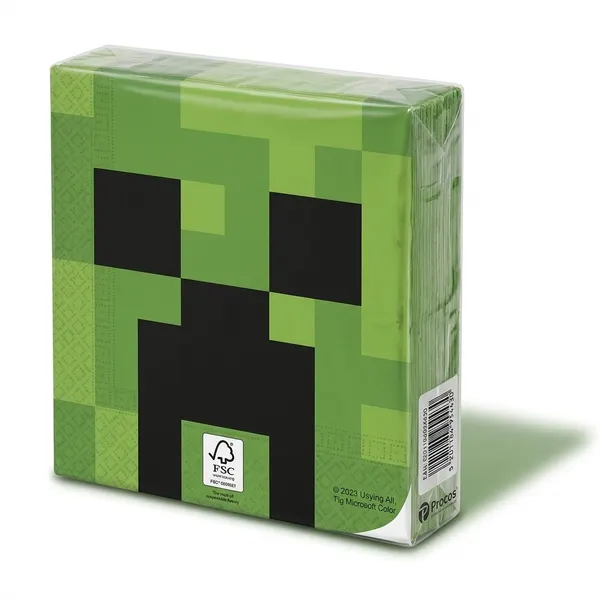 Ubrousky Minecraft 33 x 33 cm, 20 ks