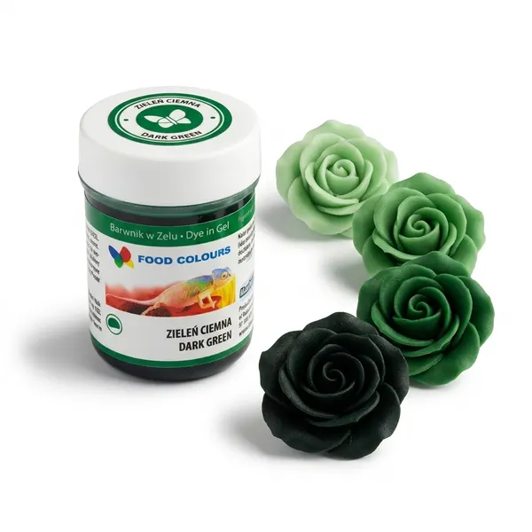 Gelová barva tmavě zelená (Dark Green) 35 g