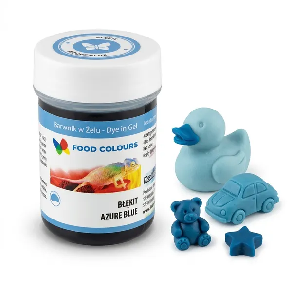 Gelová barva azurově modrá (Azure Blue) 35 g