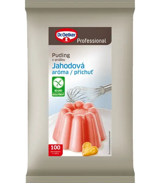 Puding s příchutí jahody 1 kg
