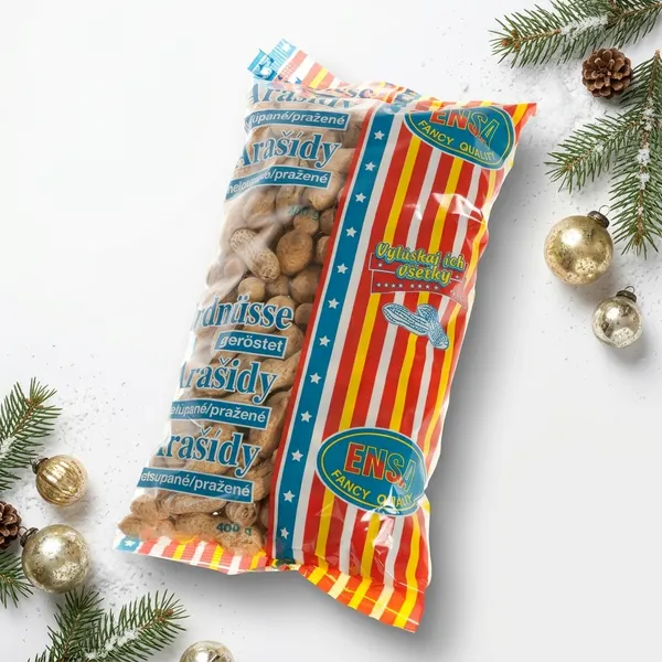 Buráky - Arašídy pražené, neloupané 400 g
