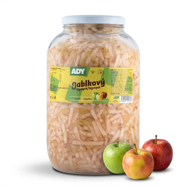 Jablečný kompot řezy 3,2 kg
