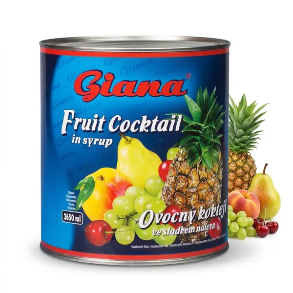 Ovocný koktejl ve sladkém nálevu 2650 g