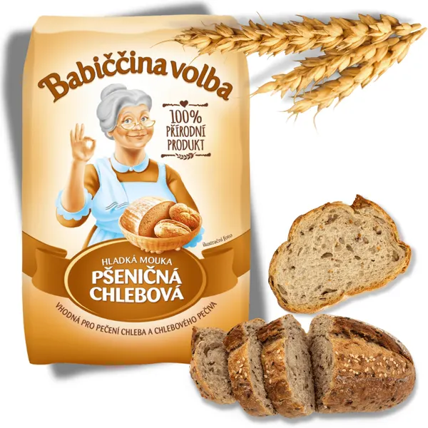 Babiččina volba Pšeničná mouka hladká chlebová 1 kg