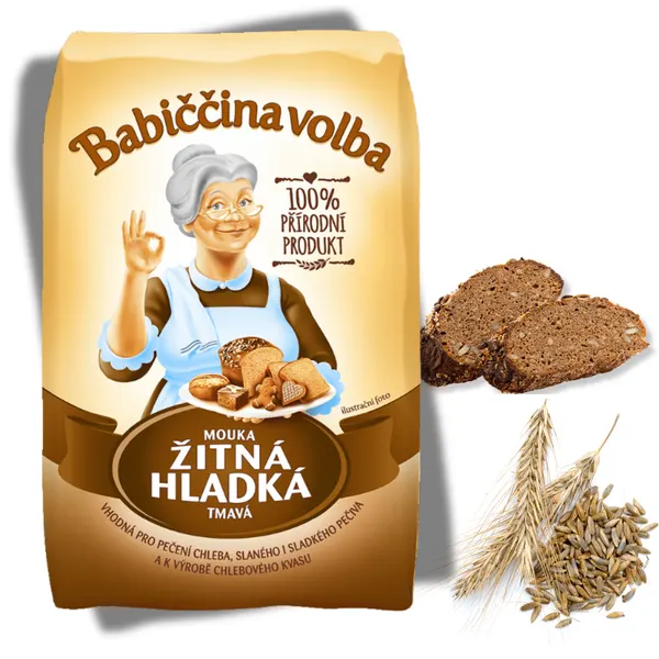 Babiččina volba Mouka žitná chlebová 1kg