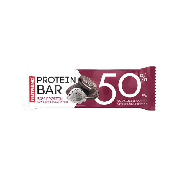 Nutrend Protein Bar 50 % Cookies cream 50 g