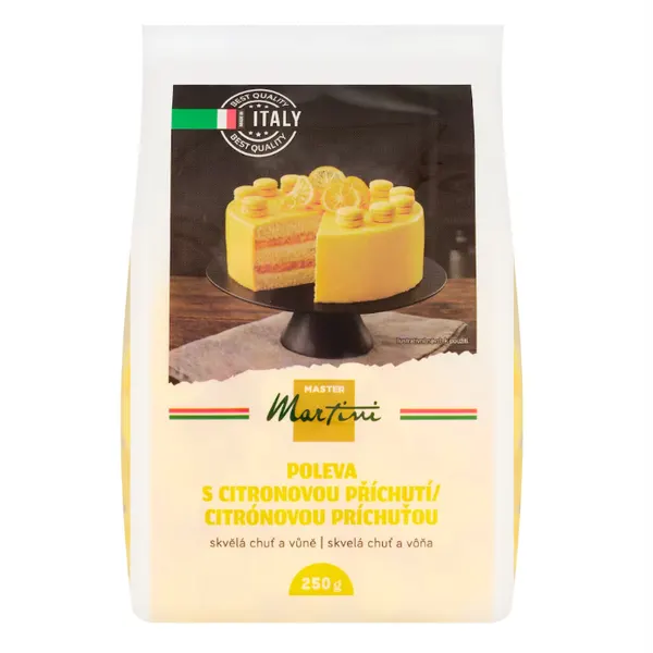Citronová poleva žluté barvy 250 g