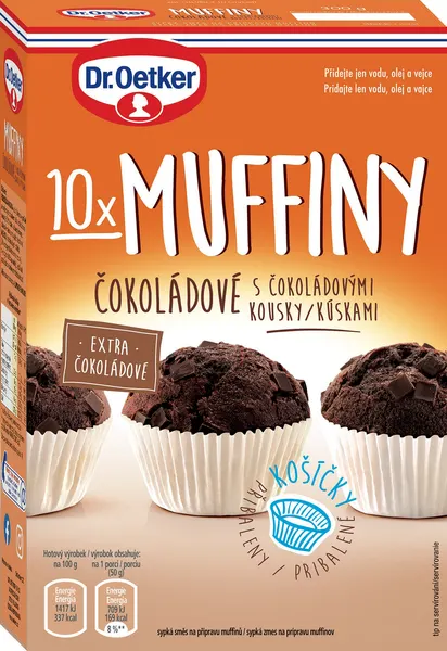 Muffiny čokoládové směs na přípravu těsta 300 g