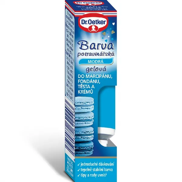 Gelová potravinářská barva modrá 10 g