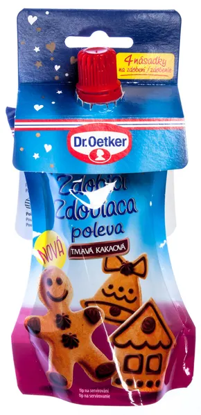 Zdobící poleva tmavá kakaová 140 g
