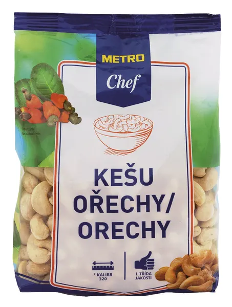 Kešu jádra Natural W320 500 g