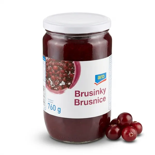 Sterilované brusinky 760 g