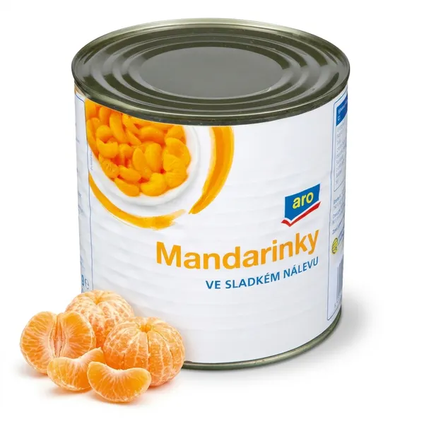 Mandarinky ve sladkém nálevu 2600 g