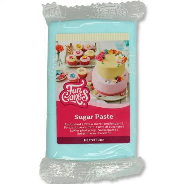 Potahovací hmota pastelově modrá FunCakes, 250 g