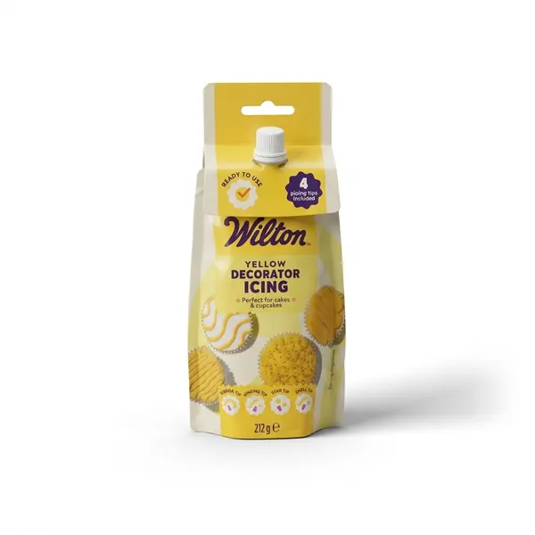 Zdobící poleva na perníčky žlutá, Decorator Icing 212 g