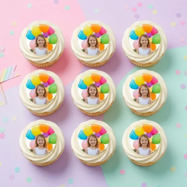 Vlastní fotka na cupcakes – kolečka 4,8 a 6 cm