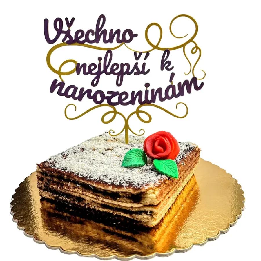 3D zápich na dort Královské VŠE NEJLEPŠÍ, velký