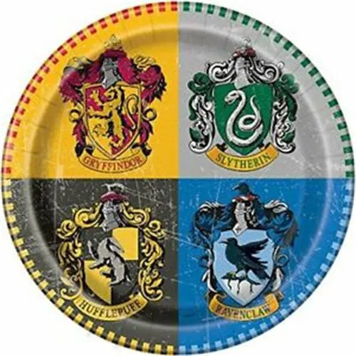Papírové party talíře s motivem Harry Potter