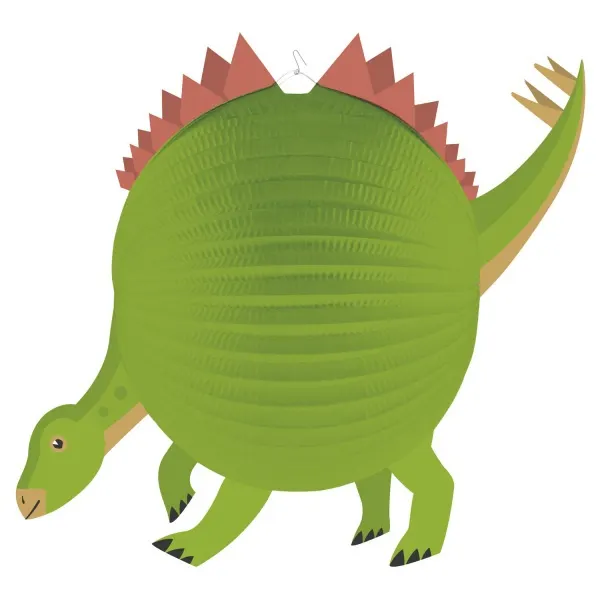 Závěsný kulatý lampion Happy Dino s průměrem 25 centimetrů