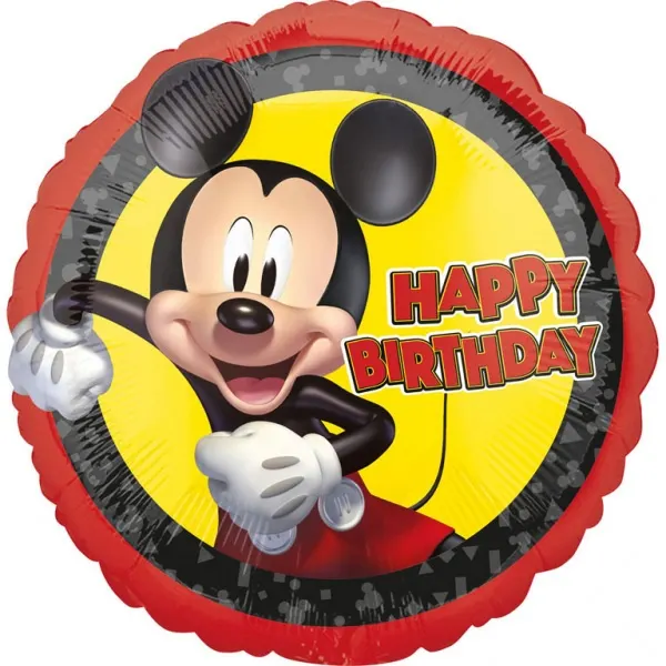 Foliový balonek Mickey Mouse s nápisem Happy Birthday