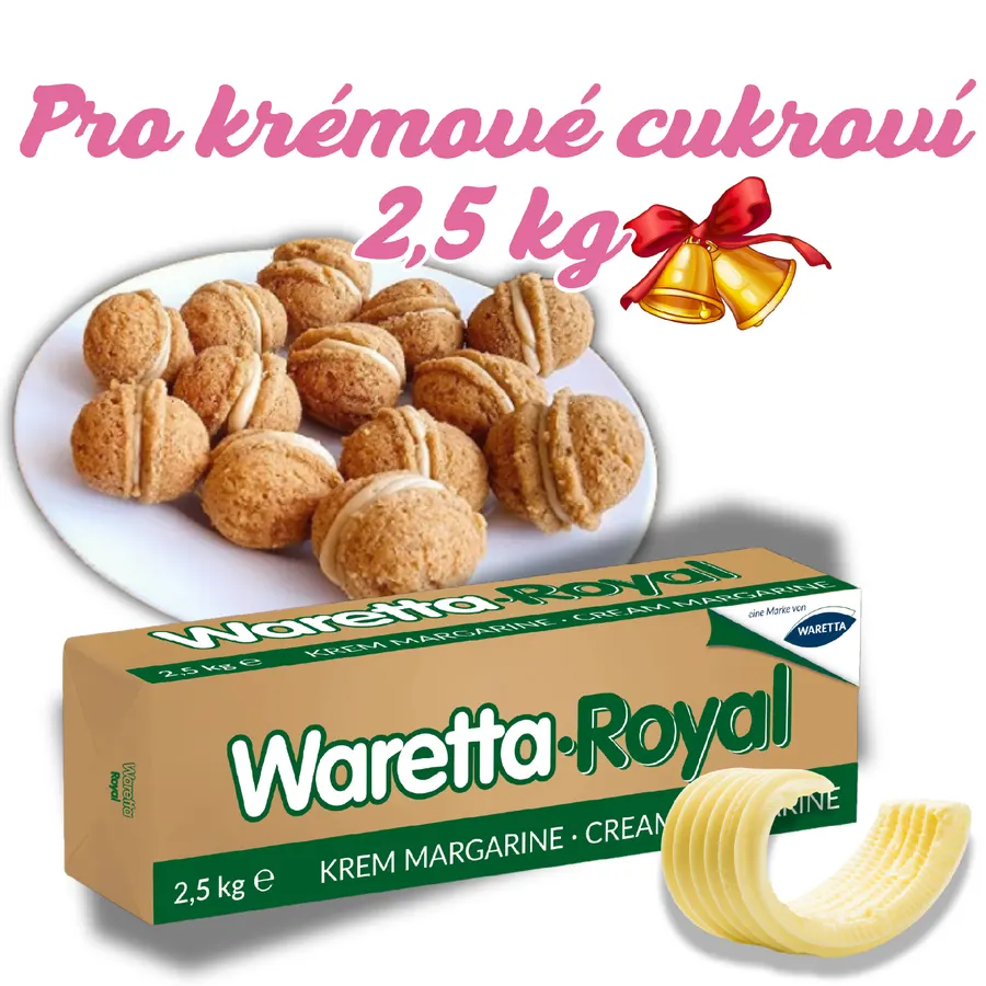Balení máslového tuku Waretta Royal 2,5 kg