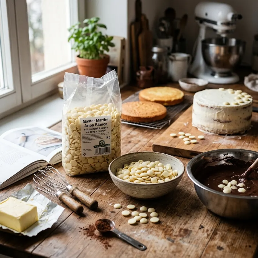 Bílá cukrářská poleva Master Martini balení 1 kg