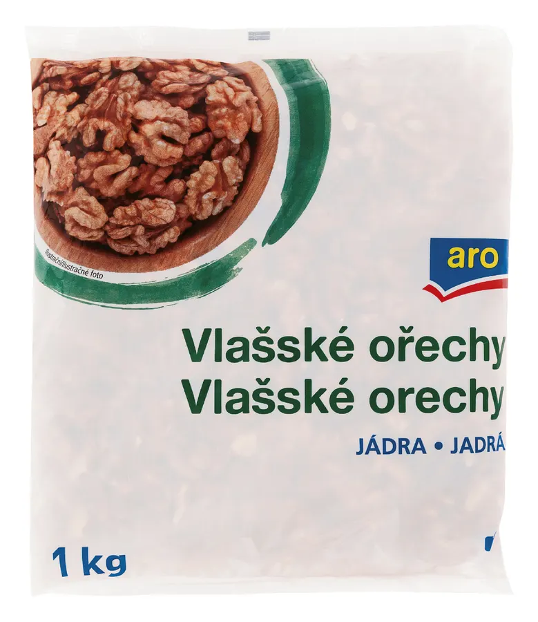 Kilogramové balení sekaných jader vlašských ořechů ARO