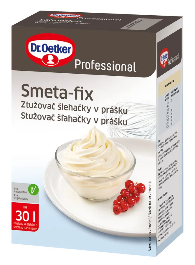 Balení ztužovače šlehačky Smeta-fix 1 kg Dr. Oetker